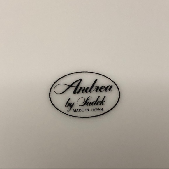 Vintage “Andrea” Floral Chintz w/Gold Trim By Sadek 3pc Party Server - Picture 10 of 16